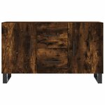 vidaXL Buffet chêne fumé 100x36x60 cm bois d'ingénierie