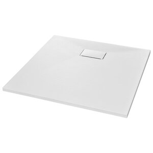 vidaXL Bac de douche SMC Blanc 90 x 90 cm