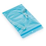 Sachet plastique zip bleu translucide 50 microns (lot de 1000)