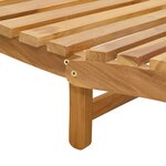vidaXL Transat Marron 184 x 55 x 59 cm Bois de teck massif