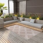 Vidaxl tapis d'extérieur marron 190x290 cm pp