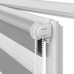 Store enrouleur tamisant 140 x 175 cm gris