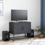 vidaXL Meuble TV anthracite 68 5x39x60 5 cm acier