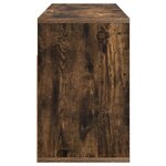 vidaXL Basboard avec tiroir Chêne fumé 87 x 27 5 x 43 cm