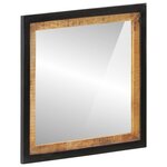 vidaXL Miroir de salle de bain 55x1x60cm verre et bois massif manguier