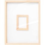Livre d'or cadre bois naturel - 24 x 30 cm