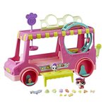 LITTLEST PETSHOP - Food Truck + 3 Figurines - Mini Figurine a Collectionner