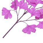 Vidaxl 10 pièces feuilles artificielles de ginkgo violet 65 cm