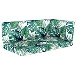 Vidaxl salon de jardin palette 4pièces avec coussins pin imprégné de vert
