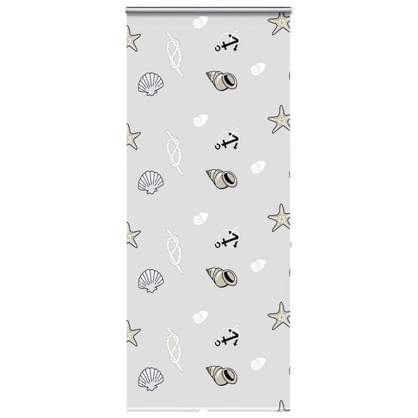 vidaXL Store enrouleur de douche avec cassette largeur du tissu 106 cm