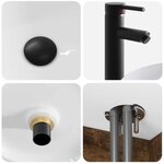 vidaXL Meuble de lavabo mural Chêne fumé 49 x 44 5 x 66 cm
