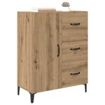 vidaXL Buffet Chêne artisanal 69 5 x 34 x 90 cm Bois d'ingénierie