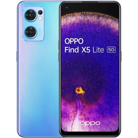 Oppo find x5 lite cph2371 16 3 cm (6.43") double sim android 12 5g usb type-c 8 go 256 go 4500 mah bleu