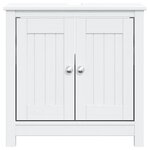 vidaXL Meuble de salle de bain BERG blanc 60x34x59 cm bois pin massif