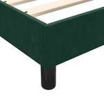 vidaXL Cadre de lit sans matelas vert foncé 90x210 cm velours