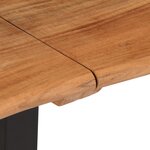 vidaXL Banc 160 cm bois d'acacia massif et acier