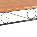 vidaXL Table à manger Marron 120x70x75 cm MDF