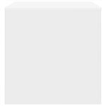 vidaXL Tables gigognes 3 Pièces Blanc Aggloméré