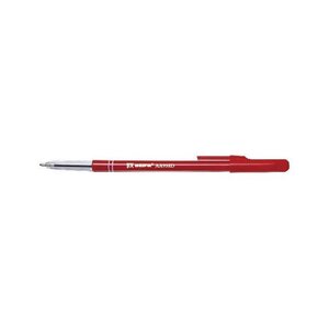 Stylo Bille Semi transparent Pointe Moyenne 1 mm Encre Rouge A PLUS