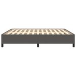 vidaXL Cadre de lit sans matelas gris 160x200 cm similicuir