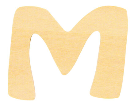 Alphabet en bois 6 cm Lettre M