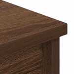 vidaXL Buffet haut chêne marron 37 5x35x180 cm bois d'ingénierie