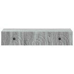 vidaXL Table d'appoint murale 87 5 x 34 5 x 17 cm Bois d'ingénierie