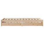 vidaXL Cadre de lit sans matelas 100x200 cm bois massif de pin