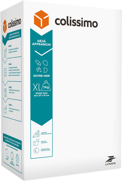Colissimo Prêt à Envoyer Outre Mer - Boite de taille XL - 7 kg