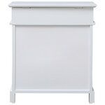 vidaXL Armoire à chaussures Blanc 50 x 28 x 58 cm Bois de Paulownia