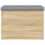 vidaXL Banc de rangement chêne sonoma 62x42x45 cm bois d'ingénierie