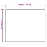 vidaXL Tapis en fausse Tafalla Crème 200 x 280 cm Polyester