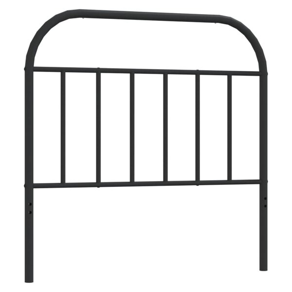 vidaXL Tête de lit de remplacement métal noir 107 cm