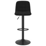 vidaXL Tabouret de bar Noir Velours