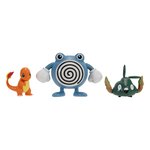 Jazwares PKW4084 - Pokémon Pack de 3 Figurines de Combat