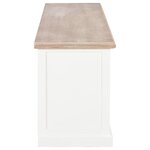 Vidaxl meuble tv blanc 120 x 30 x 40 cm bois