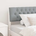vidaXL Tête de lit capitonnée Gris clair 100 cm Pin massif