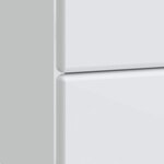 vidaXL Cabinet de chevet avec tiroir 2 Pièces Blanc 43 x 34 5 x 47 5 cm