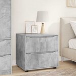 vidaXL Armoire de rangement Gris béton 60 x 48 x 57 cm