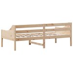 vidaXL Lit de jour sans matelas 90x200 cm bois de pin massif
