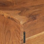 vidaXL Meuble TV bois massif d'acacia avec finition miel 140x30x40 cm