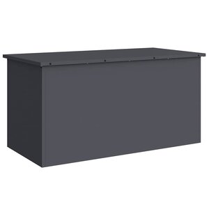 vidaXL Boîte de Rangement Extérieure Anthracite 100 x 50.5 x 50 cm