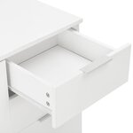 vidaXL Buffet Blanc brillant 107x35x80 5 cm