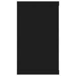 vidaXL Étagères cube murales 2Pièces Noir 80x15x26 5cm bois d'ingénierie