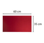 Sous Main Souple Pu Bicolore - 35x60cm - Noir/rouge - Exacompta