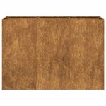 vidaXL Jardinière rouillé 120x40x80 cm acier inoxydable