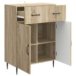 vidaXL Buffet Chêne Sonoma 66 x 34 5 x 89 5 cm Bois d'ingénierie