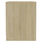 vidaXL Table de chevet chêne sonoma 45x34x44 5 cm bois d'ingénierie