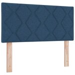 vidaXL Lit boxspring avec matelas avec matelas Bleu 120 x 200 cm tissu