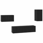 vidaXL Ensemble meuble TV 4 Pièces Chêne noir 30.5 x 30 x 60 cm